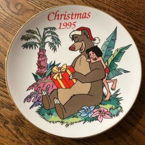 1995 Disney Christmas Grolier Collectibles Plate
